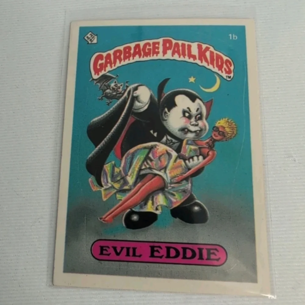 1985 OS1  Evil Eddie Garbage Pail Kid Highly Collectable Trading Card !